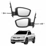 Par Retrovisor Vw Saveiro G5 2009 Até 2013 Com Controle Capa Lisa