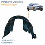 Para-barro Dianteiro Renault Logan 2014 Até 2022 Lado Direito Passageiro