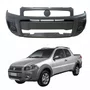Parachoque Dianteiro Cinza Fiat Strada Working 2014 Até 2019 Sem Furo