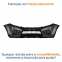 Parachoque Dianteiro Nissan Frontier 2017 Até 2021 Preto Liso Sem Furo para Farol de Milha