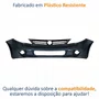 Parachoque Dianteiro Vw Gol G5 2009 Até 2012 Preto Liso Com Furo para Milha