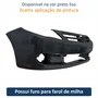 Parachoque Dianteiro Vw Voyage G5 2009 Até 2012 Preto Liso Com Furo para Milha