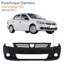 Parachoque Dianteiro Vw Voyage G5 2009 Até 2012 Preto Liso Com Furo para Milha