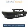 Parachoque Fiat Uno Fire Way 2006 Até 2013 Dianteiro Preto Texturizado Com Furo para Moldura