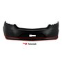 Parachoque Gm Prisma 2012 2013 2014 2015 2016 Traseiro Preto Texturizado e Liso Parcial