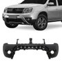 Parachoque Renault Duster Oroch 2016 2017 2018 2019 2020 2021 Dianteiro Preto Liso com Furo para Milha