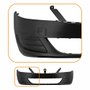 Parachoque Renault Logan 2011 2012 2013 2014 Dianteiro Preto Liso sem Furo para Milha