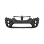 Parachoque Renault Sandero Stepway 2015 2016 2017 2018 2019 Dianteiro Preto Liso e inferior Texturizado com Furo de Milha