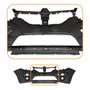 Parachoque Renault Sandero Stepway 2015 2016 2017 2018 2019 Dianteiro Preto Liso e inferior Texturizado com Furo de Milha