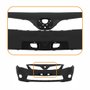 Parachoque Toyota Corolla 2012 2013 2014 Dianteiro Preto Liso com Furo para Milha Parachoque Toyota Corolla 2012 2013 2014 Dianteiro Preto Liso com Furo para Milha