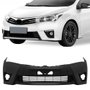 Parachoque Toyota Corolla 2015 2016 2017 Dianteiro Preto Liso com Furo para Milha