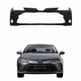 Parachoque Toyota Corolla 2020 2021 2022 2023 Dianteiro Preto Liso Com Furo Para Milha