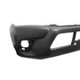 Parachoque Toyota Hilux Srv 2015 2016 2017 2018 Dianteiro Preto Liso sem Grade Cabine Dupla com Furo para Milha