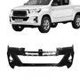 Parachoque Toyota Hilux Srv 2018 2019 2020 Dianteiro Preto Liso sem Grade com Furo para Milha