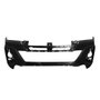 Parachoque Toyota Hilux Srv 2018 2019 2020 Dianteiro Preto Liso sem Grade com Furo para Milha