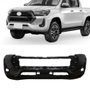 Parachoque Toyota Hilux Srv 2021 2022 2023 Dianteiro Preto Liso sem Grade com Furo para Milha