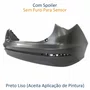 Parachoque Traseiro Fiat Cronos 2017 Até 2023 Com Spoiler Sem Sensor
