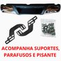 Parachoque Traseiro Nissan Frontier 2017 2018 2019 2020 2021 Sem Furo Sensor Cromado