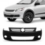 Parachoque Vw Saveiro G5 2009 2010 2011 2012 2013 Dianteiro Preto Liso com Furo para Milha