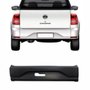 Parachoque Vw Saveiro Robust G7 G8 2017 Até 2022 Traseiro Central Preto Texturizado sem Furo para Sensor