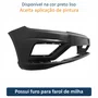 Parachoque Vw Voyage G8 2018 Até 2023 Dianteiro Preto Liso com Furo para Milha