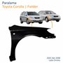 Paralama Toyota Corolla Fielder 2003 Até 2008 Lado Direito Passageiro
