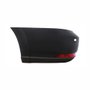 Ponteira do Parachoque Vw Saveiro G7 2017 Até 2022 Traseiro Lado Esquerdo Preto Liso parcial Texturizado com Furo Refletor Com Furo para Sensor