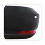 Ponteira do Parachoque Vw Saveiro G7 2017 Até 2022 Traseiro Lado Esquerdo Preto Liso parcial Texturizado com Furo Refletor Com Furo para Sensor