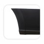 Ponteira do Parachoque Vw Saveiro Robust G7 2017 Até 2022 Traseiro Lado Esquerdo Preto Texturizado com Refletor com Furo para Sensor