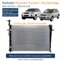 Radiador Hyundai Tucson 2005 Até 2013 Kia Sportage 2004 Até 2010 Com E Sem Ar Condicionado Automático e Mecânico