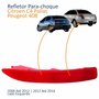 Refletor Traseiro Parachoque Citroen C4 Pallas 2006 Até 2012 Peugeot 408 2012 Até 2016 Lado Esquerdo Motorista