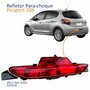 Refletor Parachoque Traseiro Peugeot 208 2012 Até 2020 Central