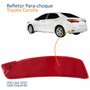 Refletor Parachoque Traseiro Toyota Corolla 2015 2016 2017 2018 2019 Lado Esquerdo Motorista