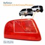 Refletor Traseiro Parachoque Citroen C3 Aircross Picasso 2011 Até 2015 Vermelho Cristal Lado Esquerdo Motorista