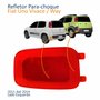 Refletor Traseiro Parachoque Fiat Uno Vivace Way 2011 2012 2013 2014 Lado Esquerdo Motorista