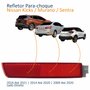 Refletor Parachoque Traseiro Nissan Kicks 2016 Até 2021 Murano 2014 Até 2020 Sentra 2009 Até 2020 Lado Direito Passageiro