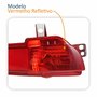 Refletor Traseiro Parachoque Peugeot 207 Hatch 2008 Até 2013 Lado Esquerdo Motorista