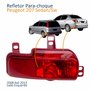 Refletor Traseiro Parachoque Peugeot 207 Sedan Sw 2008 Até 2013 Lado Esquerdo Motorista