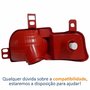 Refletor Traseiro Parachoque Peugeot 207 Sedan Sw 2008 Até 2013 Lado Esquerdo Motorista