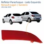 Refletor Parachoque Traseiro Renault Logan Sandero 2014 Até 2019 Lado Esquerdo Motorista