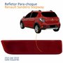 Refletor Parachoque Traseiro Renault Sandero Stepway 2015 2016 2017 2018 2019 Lado Esquerdo Motorista