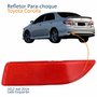 Refletor Parachoque Traseiro Toyota Corolla 2012 2013 2014 Lado Esquerdo Motorista