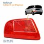 Refletor Traseiro Parachoque Citroen C3 Picasso 2011 Até 2015 Vermelho Cristal Lado Esquerdo Motorista