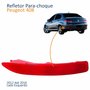 Refletor Traseiro Parachoque Peugeot 408 2012 2013 2014 2015 2016 Lado Esquerdo Motorista