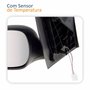 Retrovisor Fiat Grand Siena 2012 Até 2021 Elétrico Com Sensor Temperatura Lado Esquerdo Motorista Original
