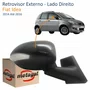 Retrovisor Fiat Idea 2014 Até 2016 Elétrico Com Pisca e Tiltdown METAGAL Lado Direito Passageiro