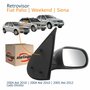 Retrovisor Fiat Palio Weekend 2004 Até 2010 Siena 2005 Até 2012 4 Portas Sem Controle Lado Direito Passageiro
