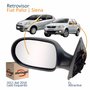 Retrovisor Fiat Palio Siena Es Attractive 2011 Até 2016 4 Portas Sem Controle Lado Esquerdo Motorista Original