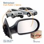 Retrovisor Fiat Palio Siena Es Attractive 2011 Até 2016 4 Portas Sem Controle Lado Direito Passageiro Original