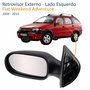 Retrovisor Fiat Palio Weekend Adventure 2004 Até 2010 4 Portas Sem Controle Lado Esquerdo Motorista